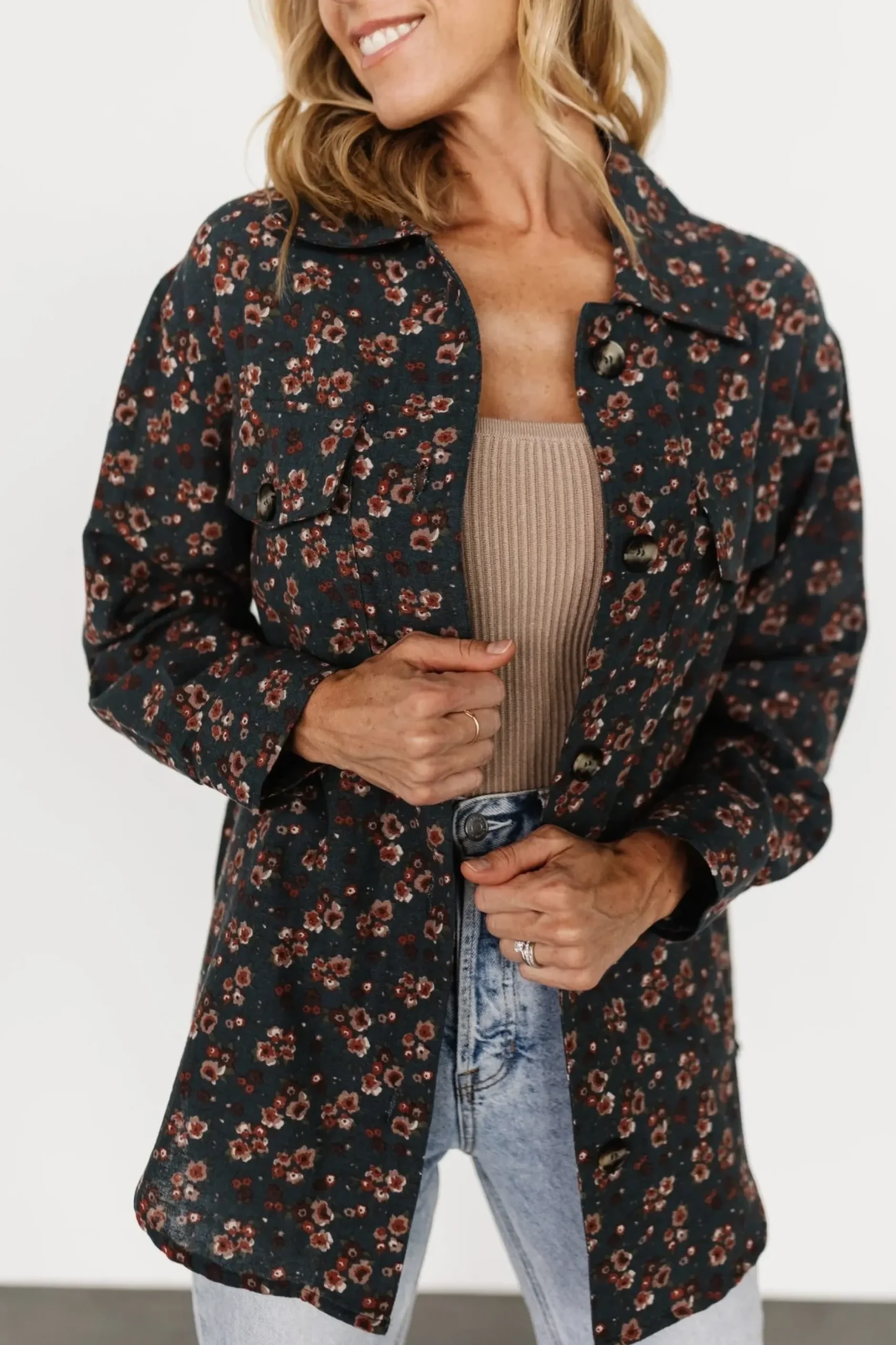Baltic Born outerwear|WINTER ESSENTIALS|Ada Shacket | Jade Floral