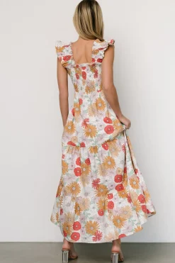 Baltic Born COMING SOON|Adela Maxi Dress | Cream Multi Floral