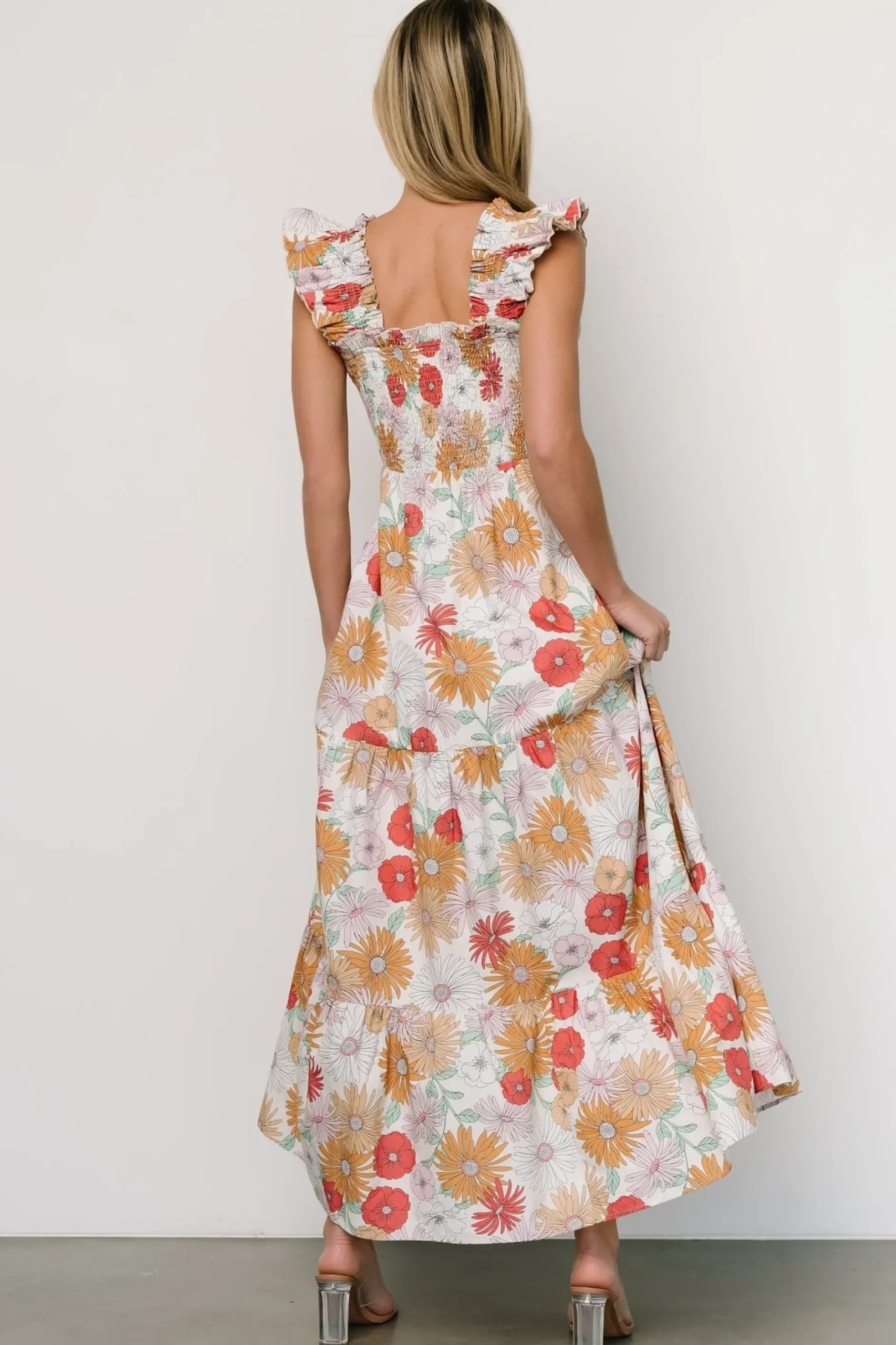 Baltic Born COMING SOON|Adela Maxi Dress | Cream Multi Floral