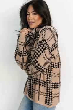Baltic Born sweaters|WINTER ESSENTIALS|Alexander Turtleneck Sweater | Taupe + Black