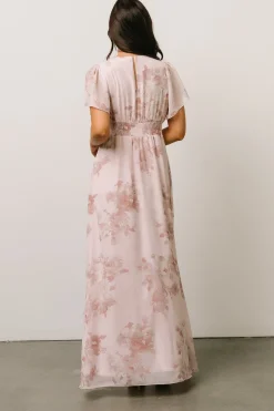 Baltic Born SALE|Alexandria Smocked Maxi Dress | Blush Floral