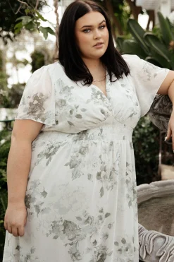 Baltic Born SALE|Alexandria Smocked Maxi Dress | Dusty Sage Floral