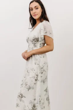 Baltic Born SALE|Alexandria Smocked Maxi Dress | Dusty Sage Floral
