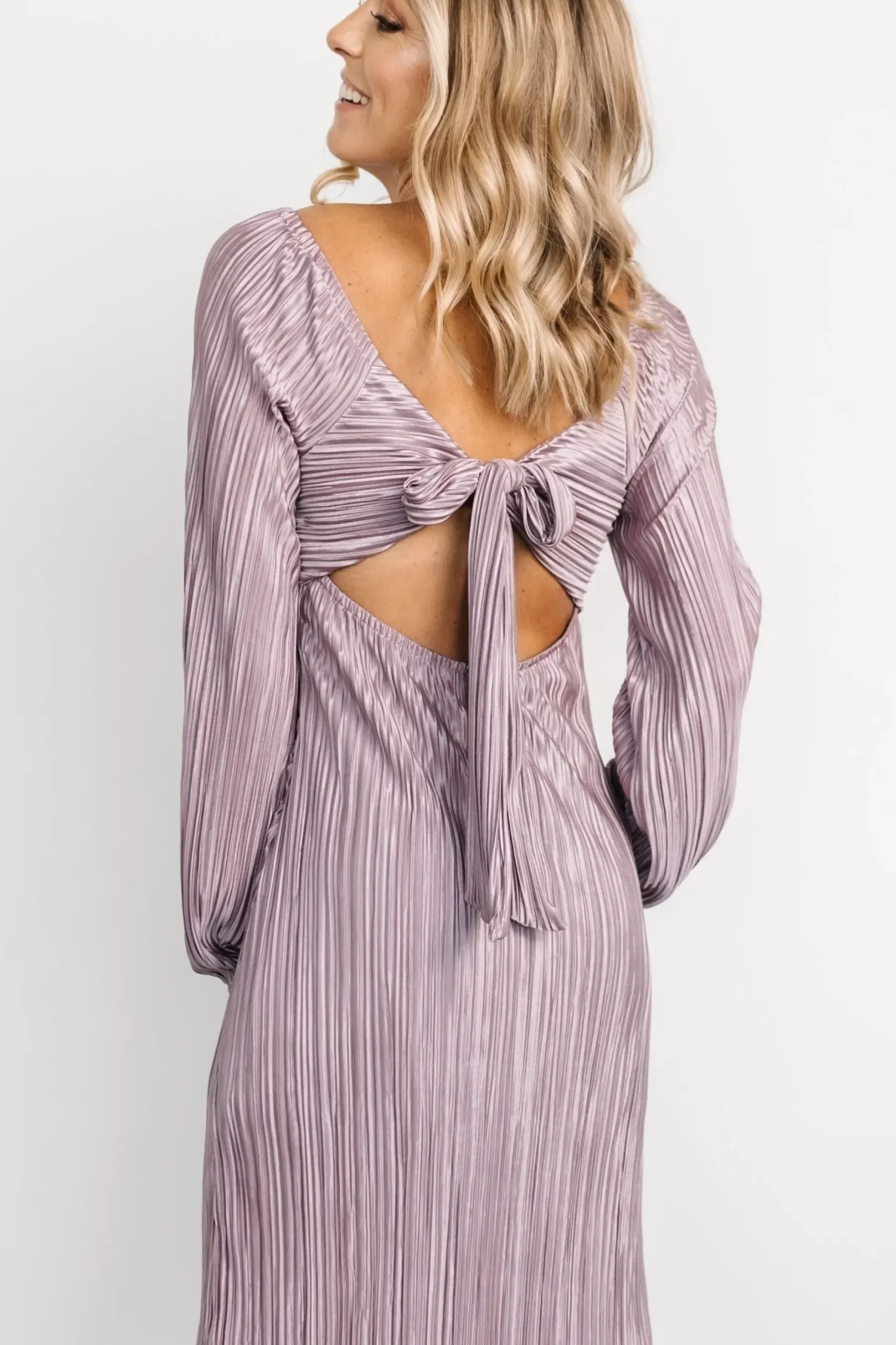 Baltic Born DRESSES|midi dresses|Amani Pleated Midi Dress | Lilac