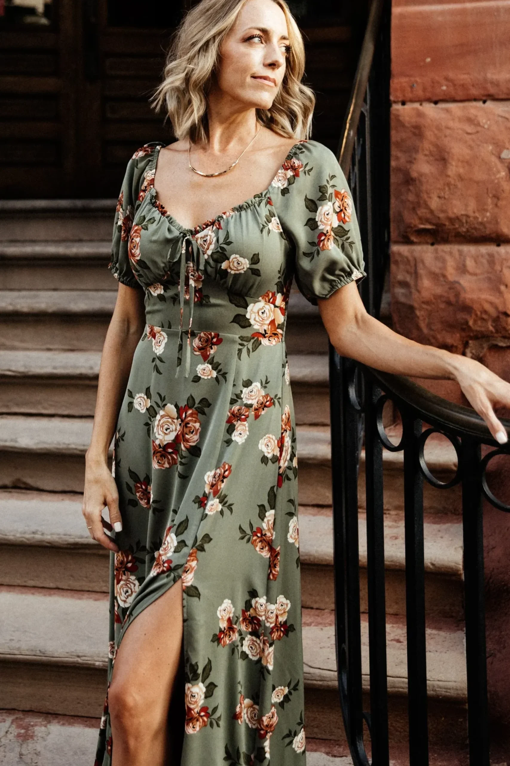 Baltic Born WINTER ESSENTIALS|SALE|Angela Maxi Dress | Olive Rose Floral