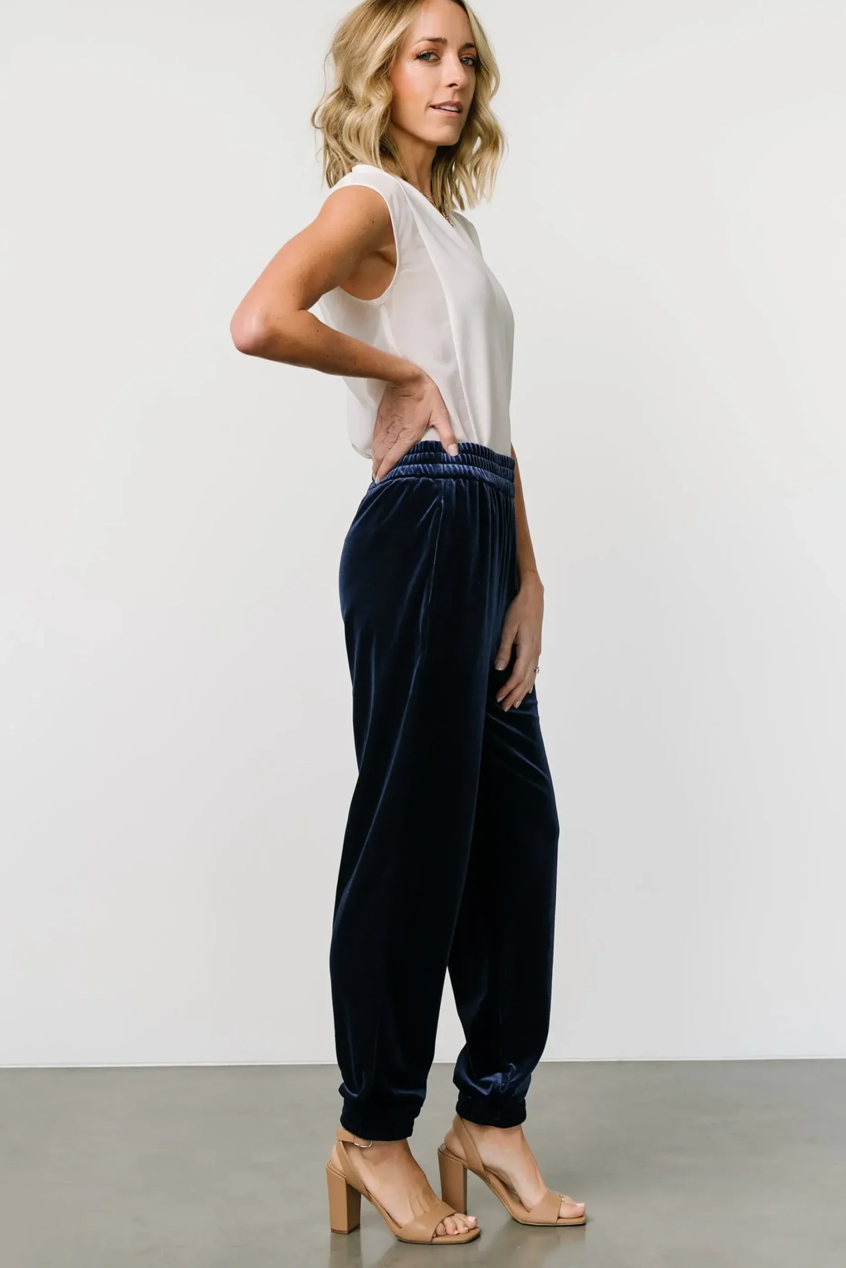 Baltic Born pants|Archie Velvet Jogger Pants | Peacock