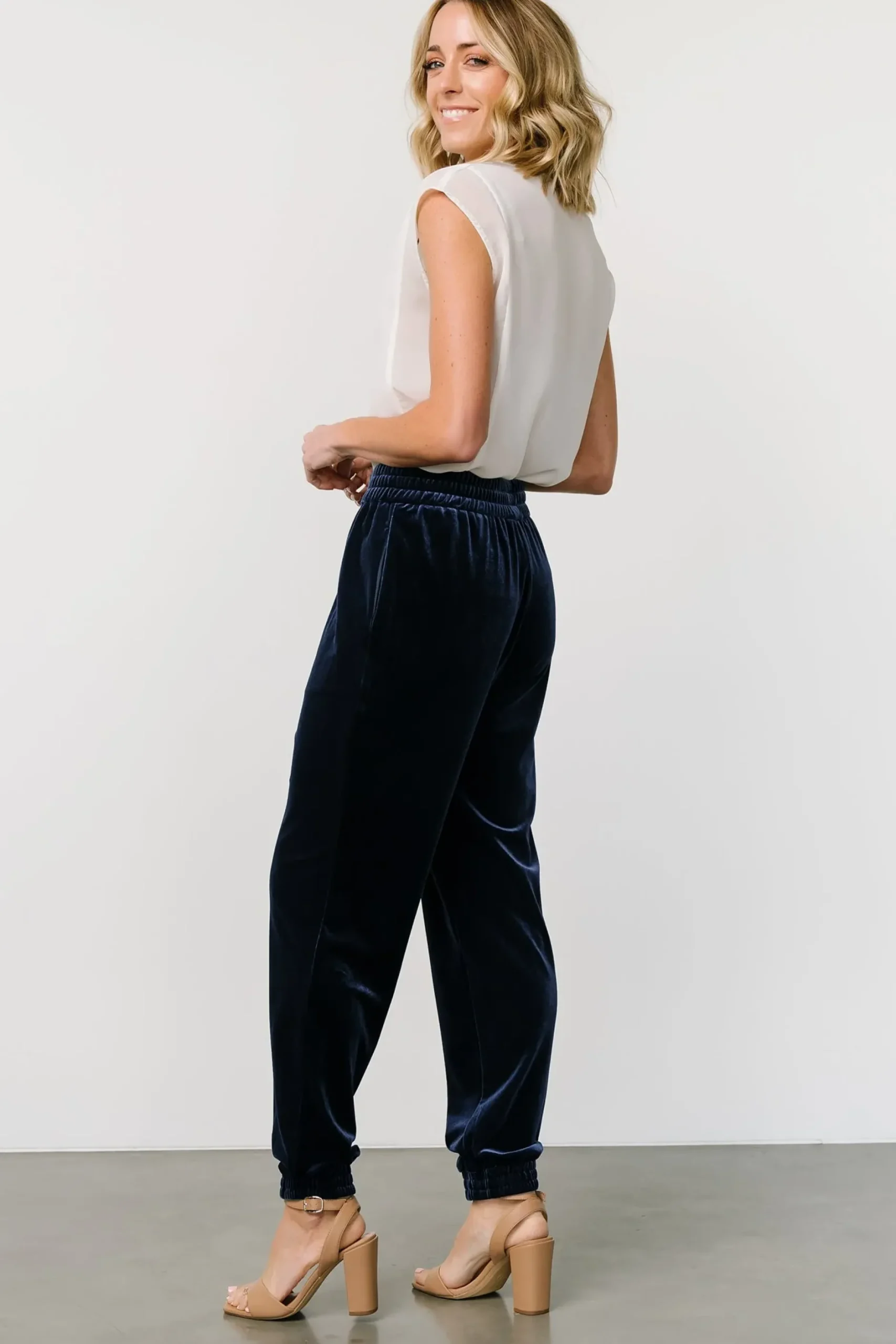 Baltic Born pants|Archie Velvet Jogger Pants | Peacock