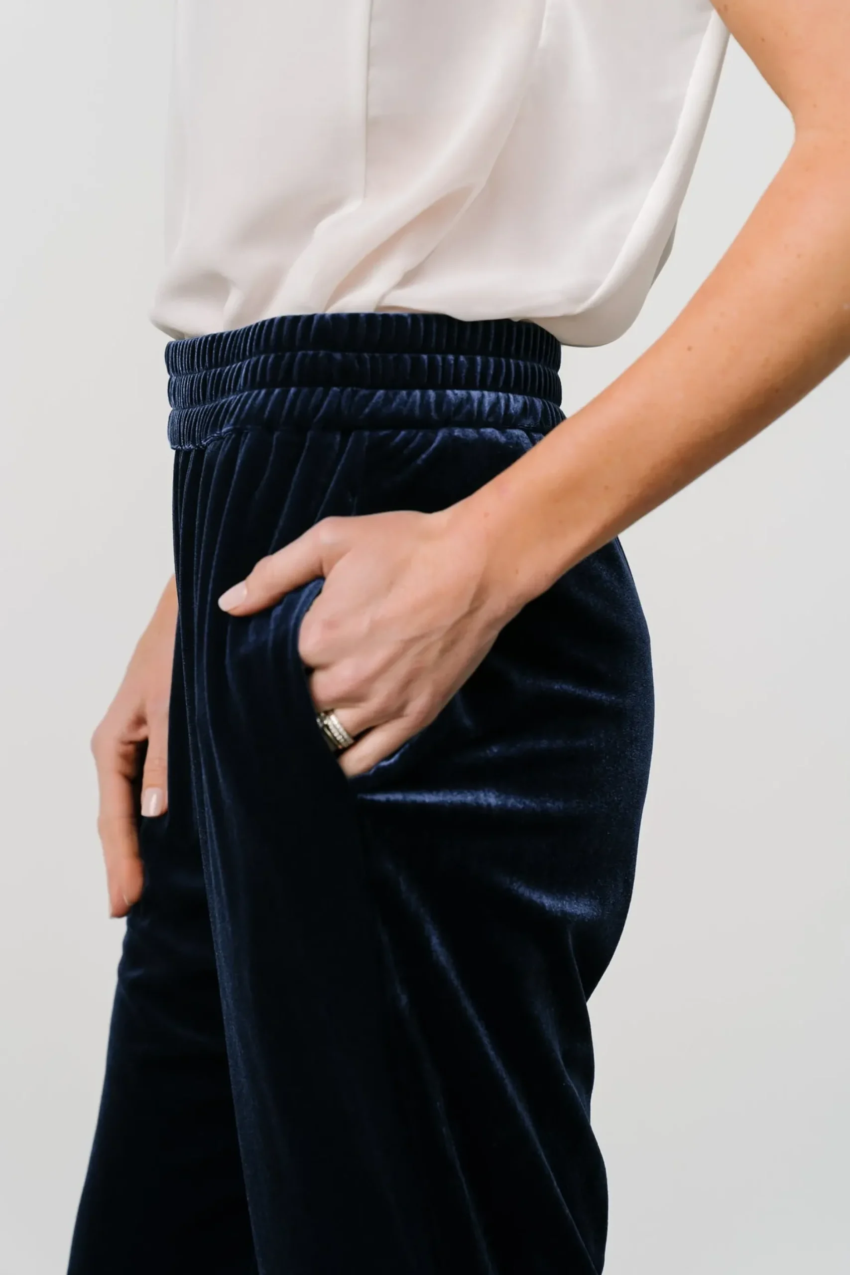 Baltic Born pants|Archie Velvet Jogger Pants | Peacock