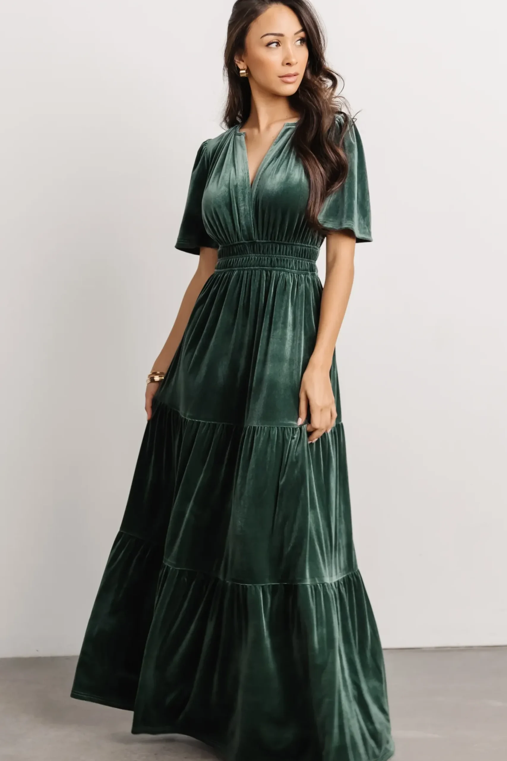 Baltic Born maxi dresses|EXTENDED SIZING|Artemis Velvet Maxi Dress | Deep Lagoon