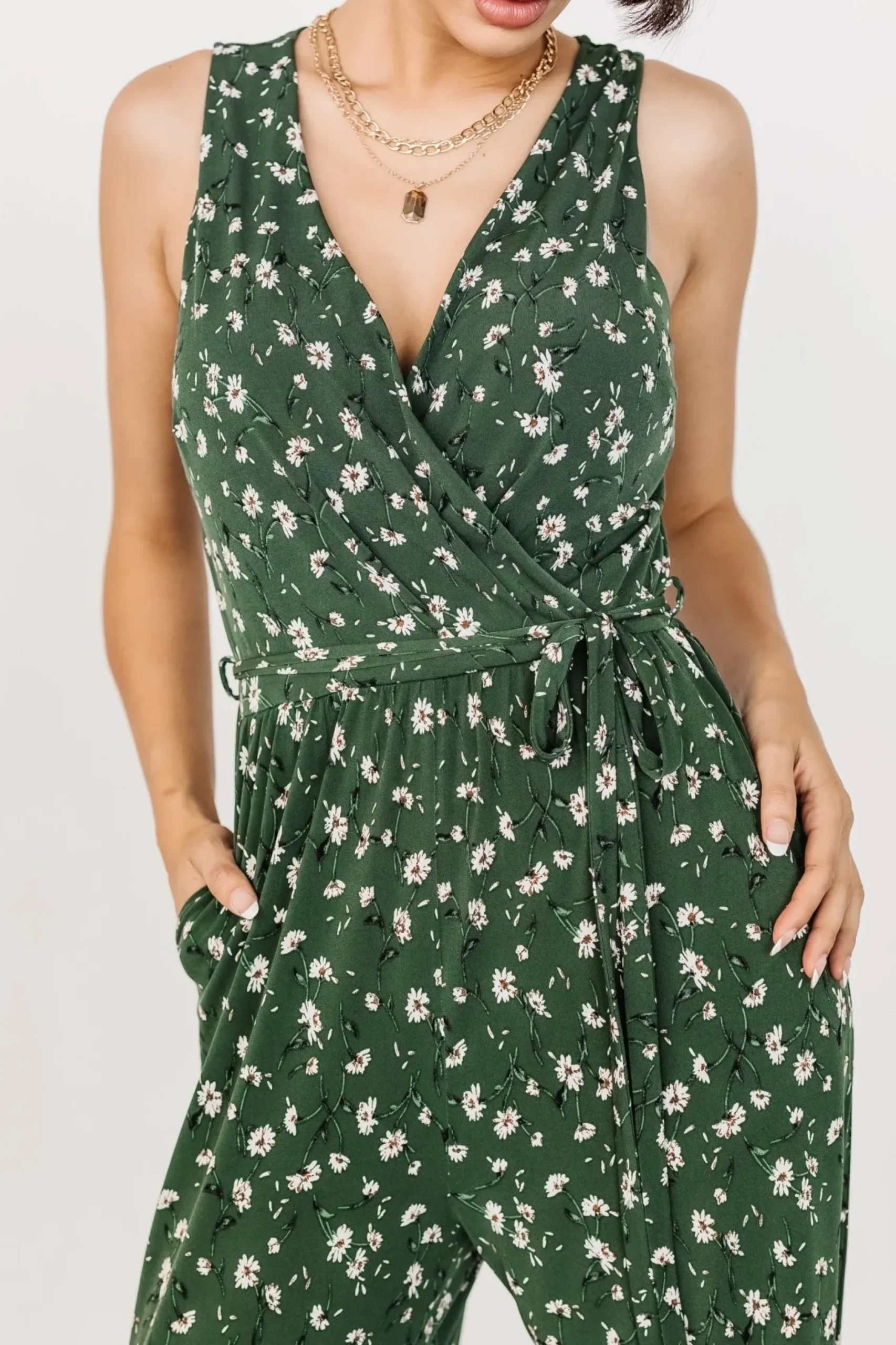 Baltic Born SALE|Ashlyn Jumpsuit | Green Floral