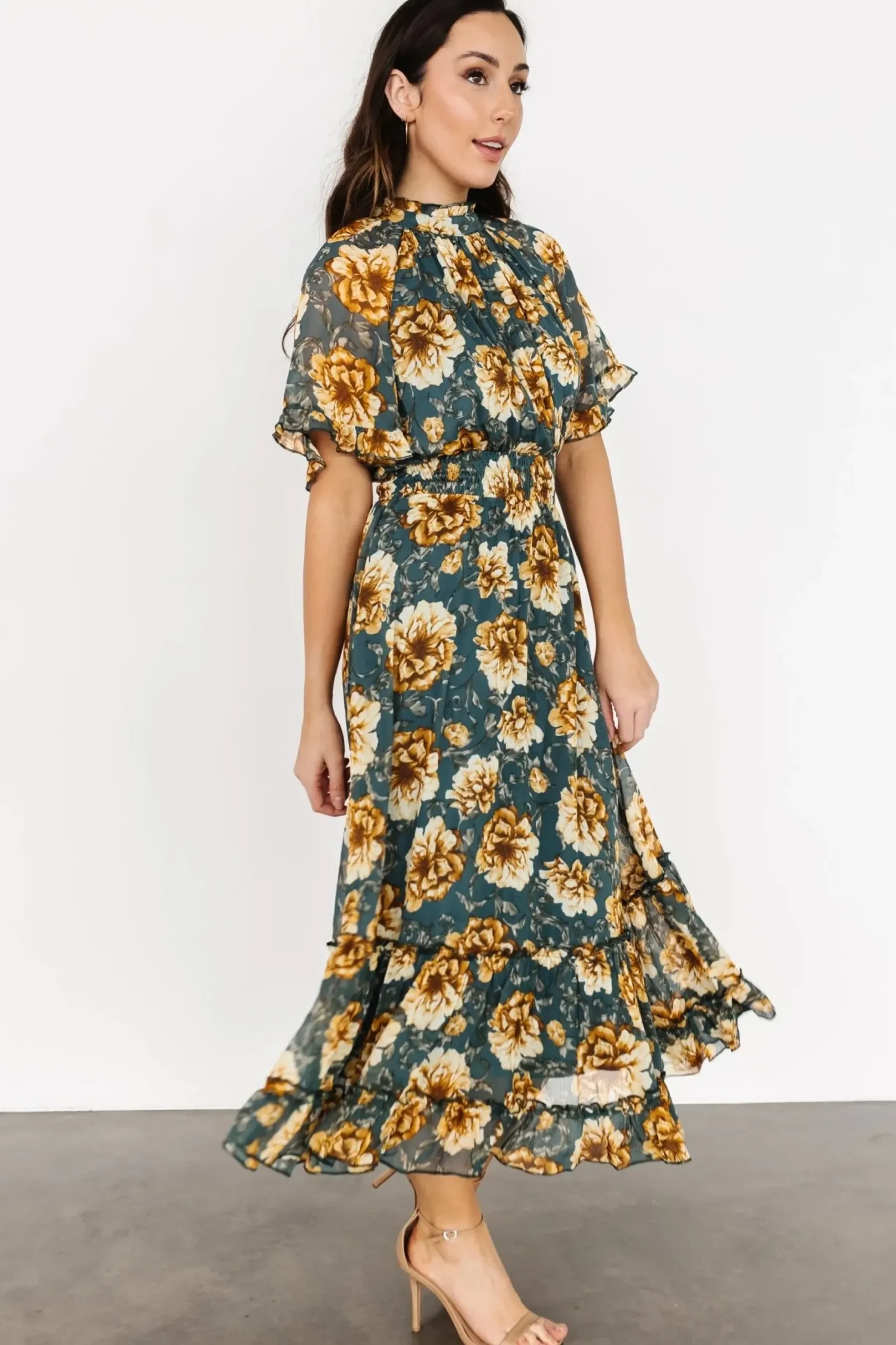 Baltic Born maxi dresses|Ashton Maxi Dress | Topaz + Gold Floral