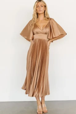 Baltic Born COMING SOON|Aubree Pleated Dress | Champagne
