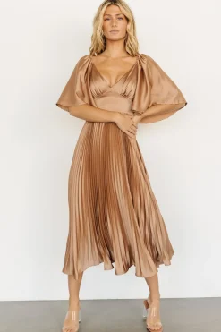 Baltic Born COMING SOON|Aubree Pleated Dress | Champagne