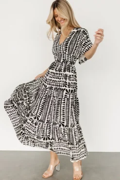 Baltic Born COMING SOON|Austin Kimono Dress | Black Print