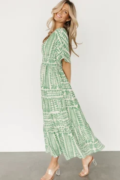Baltic Born COMING SOON|Austin Kimono Dress | Green Print