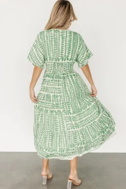 Baltic Born COMING SOON|Austin Kimono Dress | Green Print