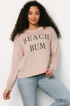 Baltic Born sweaters|Beach Bum Knit Sweater Top | Sand
