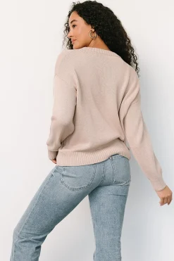 Baltic Born sweaters|Beach Bum Knit Sweater Top | Sand