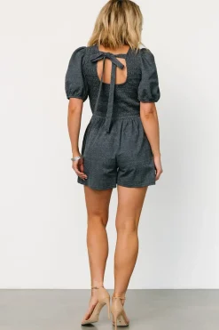 Baltic Born JUMPSUITS + ROMPERS|Beaumont Romper | Dark Heather Blue