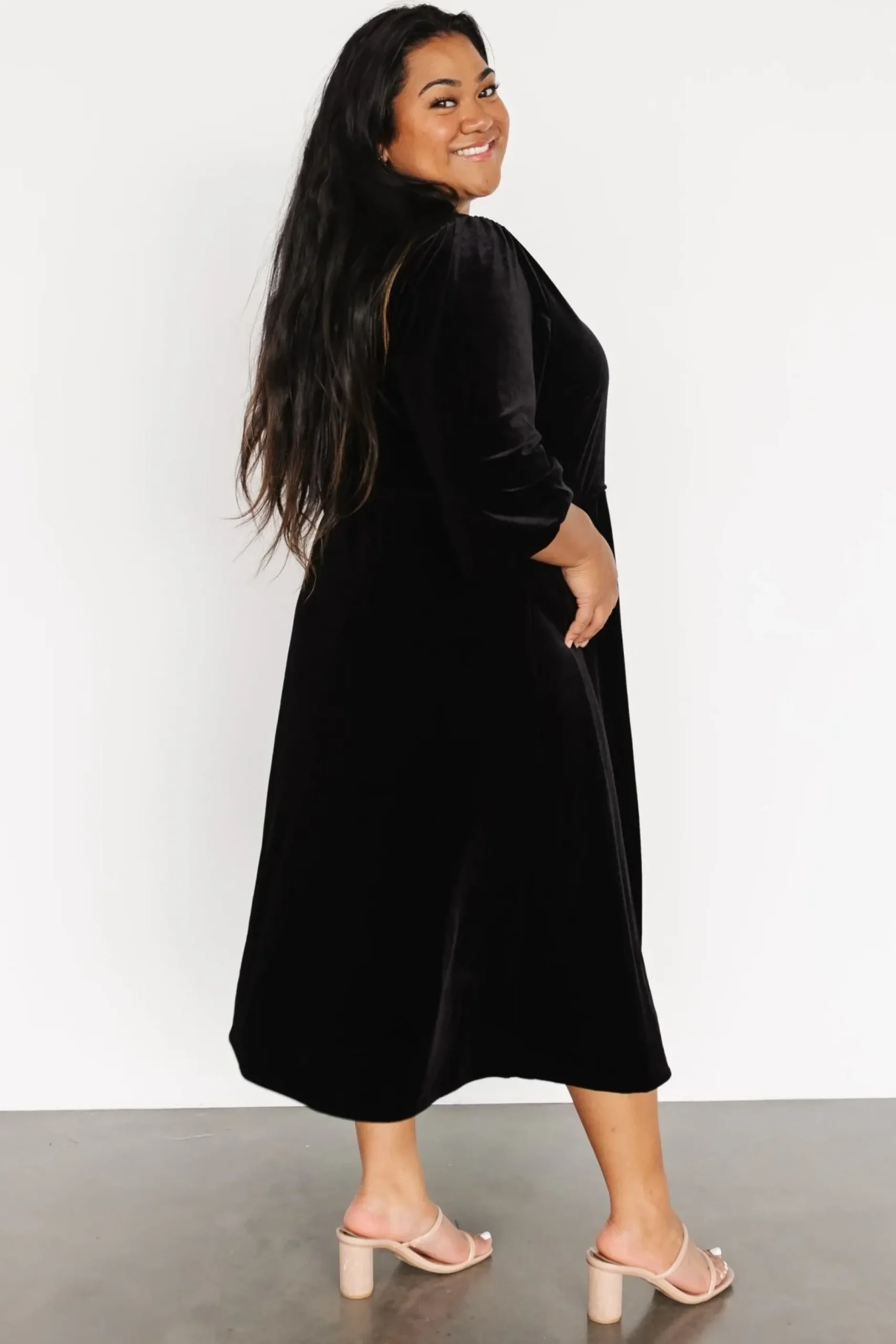 Baltic Born WEDDING SUITE|wedding guest|Beckinsale Velvet Wrap Dress | Black