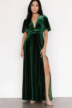 Baltic Born maxi dresses|WEDDING SUITE|Berenice Velvet Maxi Dress | Wine