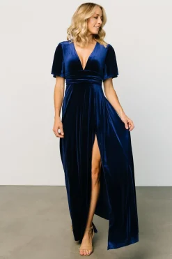 Baltic Born maxi dresses|WEDDING SUITE|Berenice Velvet Maxi Dress | Emerald