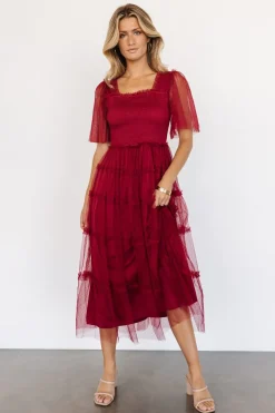 Baltic Born COMING SOON|Bexley Tulle Dress | Wine