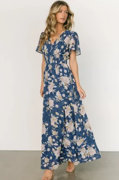 Baltic Born DRESSES|maxi dresses|Birdie Maxi Dress | Blue + Blush Floral