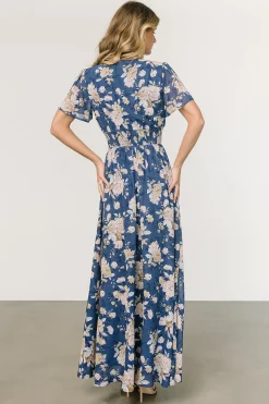 Baltic Born DRESSES|maxi dresses|Birdie Maxi Dress | Blue + Blush Floral