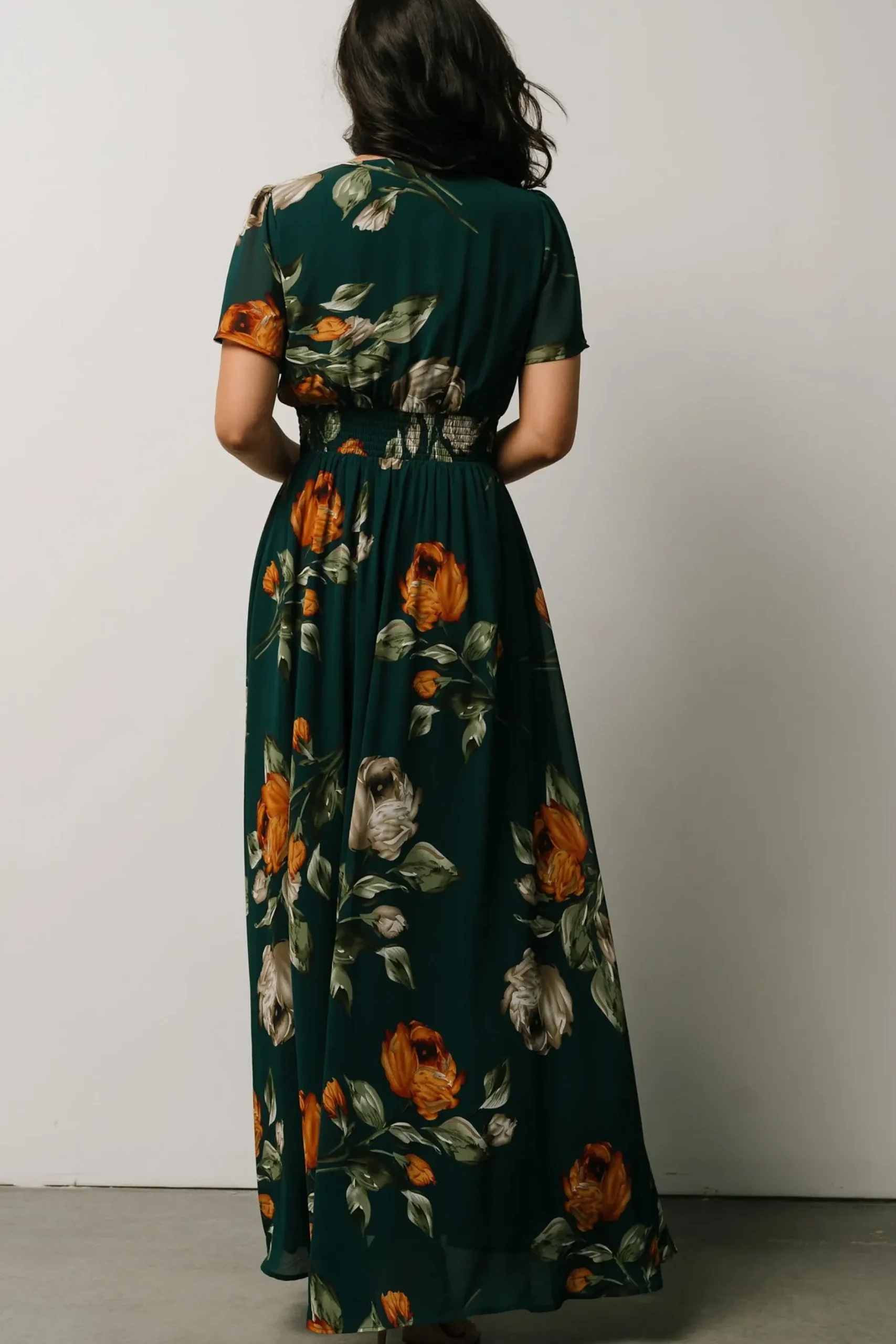 Baltic Born DRESSES|maxi dresses|Birdie Maxi Dress | Deep Topaz Floral