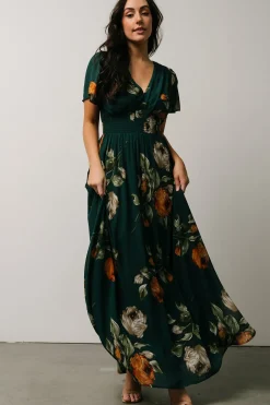Baltic Born DRESSES|maxi dresses|Birdie Maxi Dress | Dusty Blue Floral