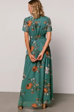 Baltic Born DRESSES|maxi dresses|Birdie Maxi Dress | Eucalyptus Floral