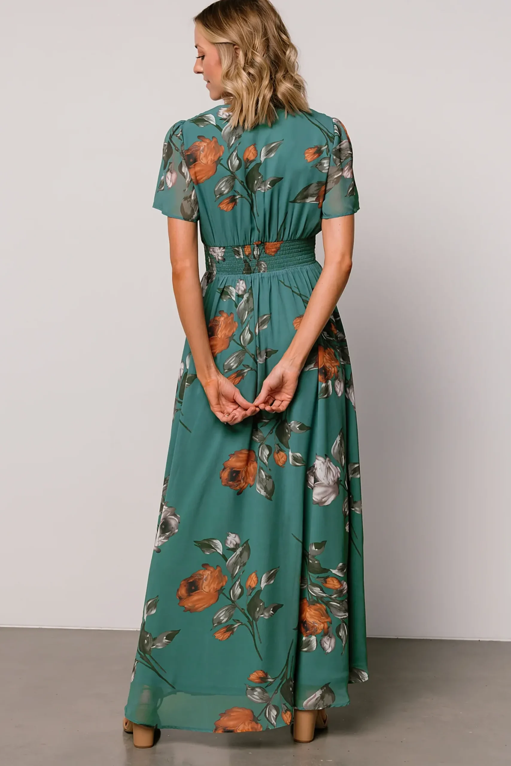 Baltic Born DRESSES|maxi dresses|Birdie Maxi Dress | Eucalyptus Floral