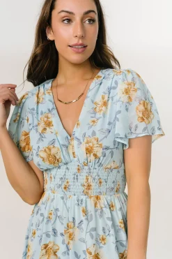 Baltic Born DRESSES|maxi dresses|Birdie Maxi Dress | Light Blue Floral