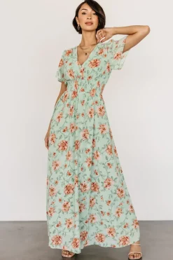Baltic Born DRESSES|maxi dresses|Birdie Maxi Dress | Sage Multi