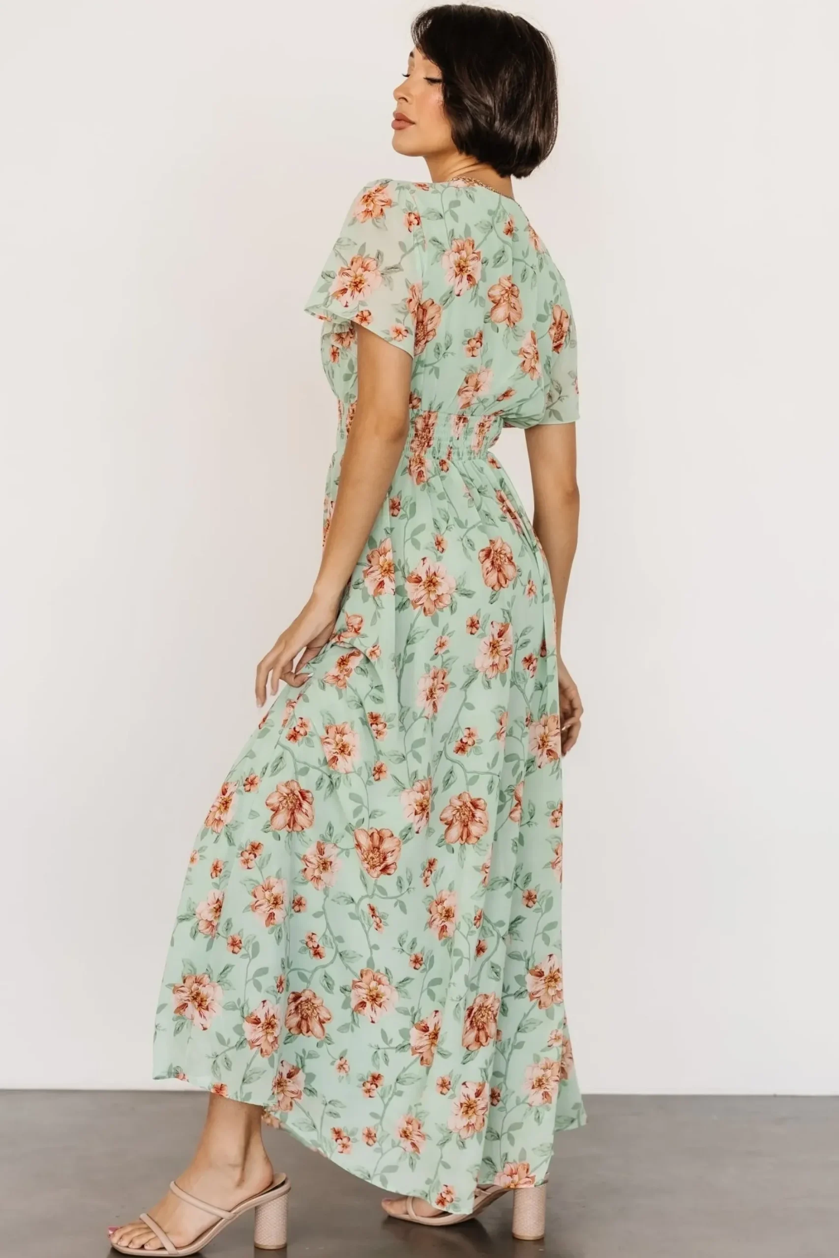 Baltic Born DRESSES|maxi dresses|Birdie Maxi Dress | Sage Multi