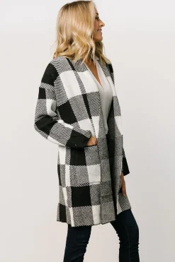 Baltic Born cardigans|outerwear|Bowen Gingham Cardigan | Black