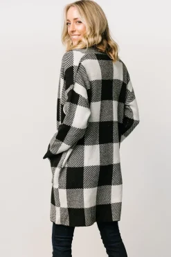 Baltic Born cardigans|outerwear|Bowen Gingham Cardigan | Black