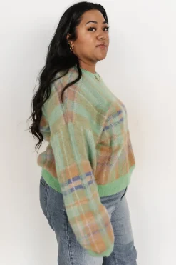 Baltic Born WINTER ESSENTIALS|Brentridge Plaid Sweater | Green Multi