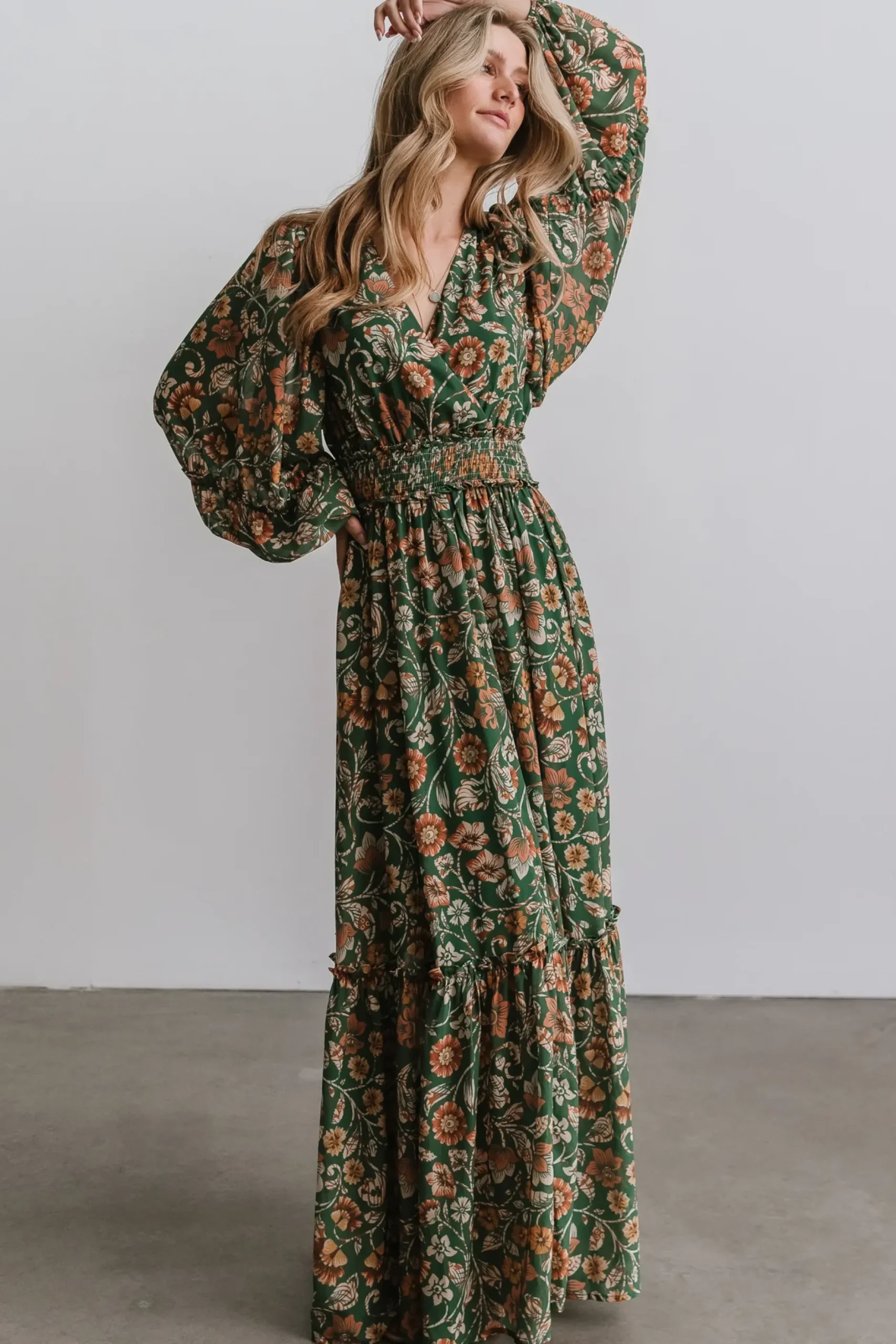 Baltic Born maxi dresses|WEDDING SUITE|Bria Maxi Dress | Green Floral