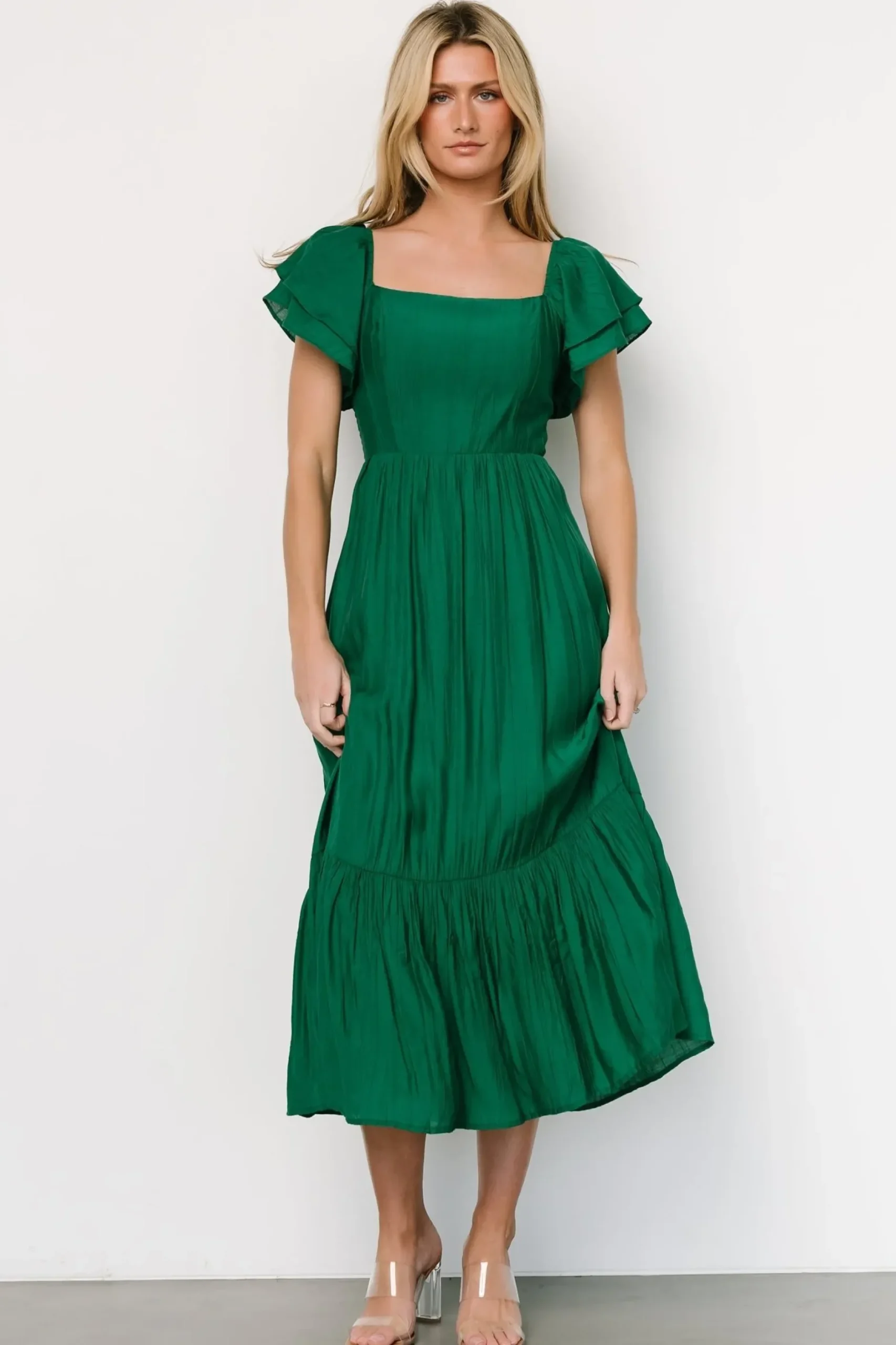 Baltic Born COMING SOON|Buttercup Midi Dress | Evergreen