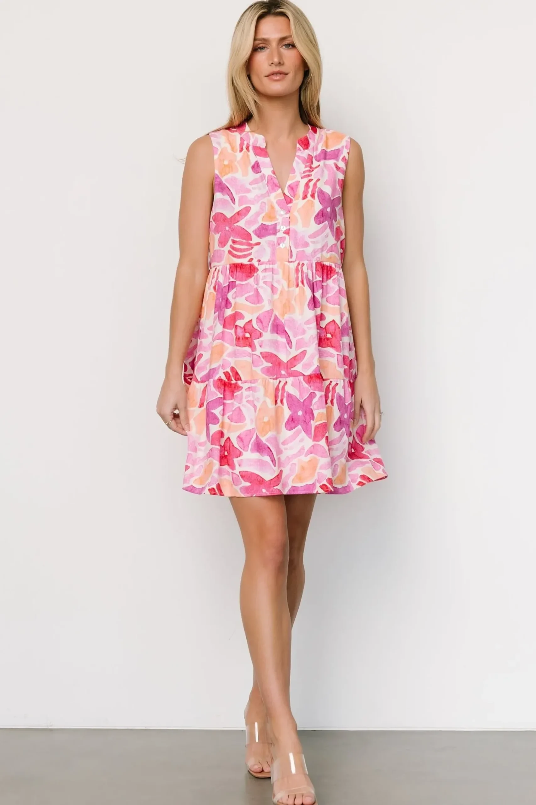 Baltic Born short dresses|Cami Short Dress | Pink Multi