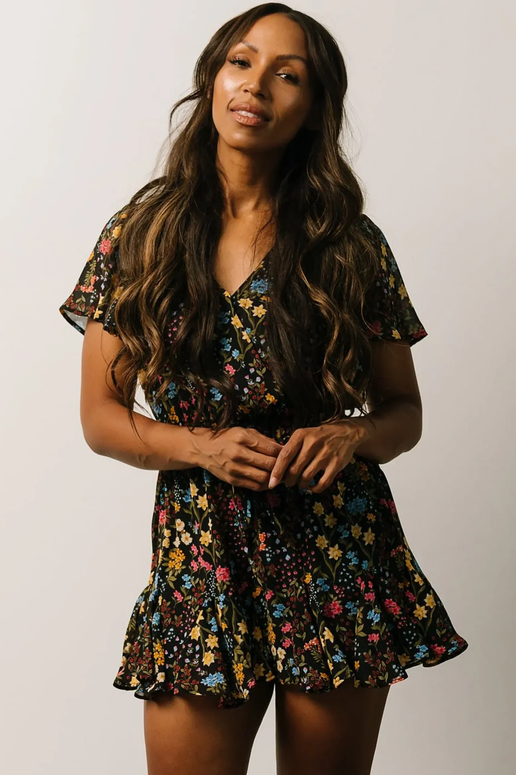 Baltic Born SALE|Candy Romper | Black Floral