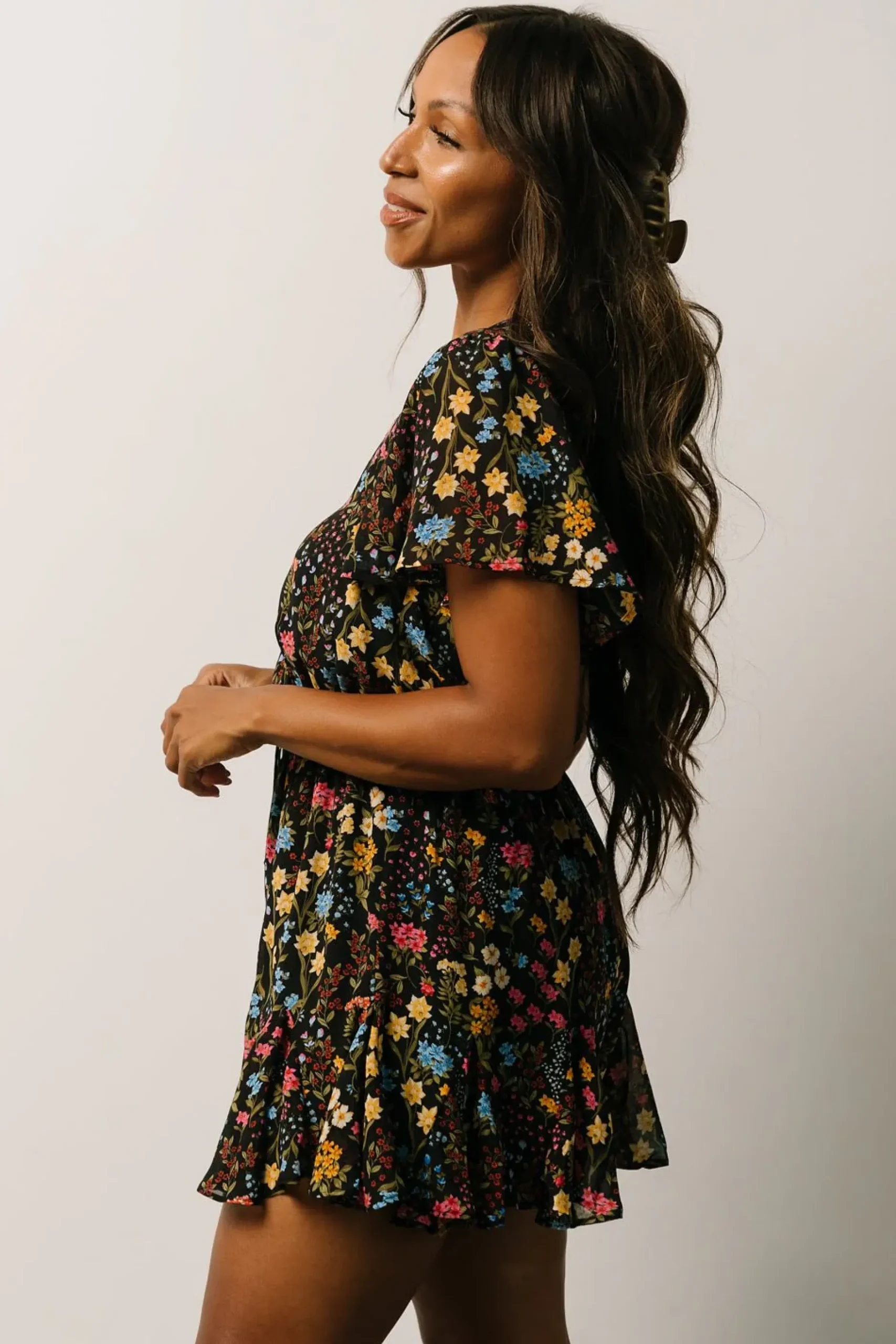 Baltic Born SALE|Candy Romper | Black Floral