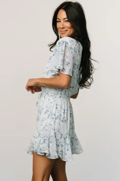 Baltic Born SALE|Candy Romper | Off White + Blue