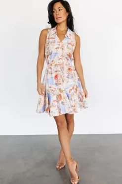 Baltic Born short dresses|Cassis Short Dress | Multi Print