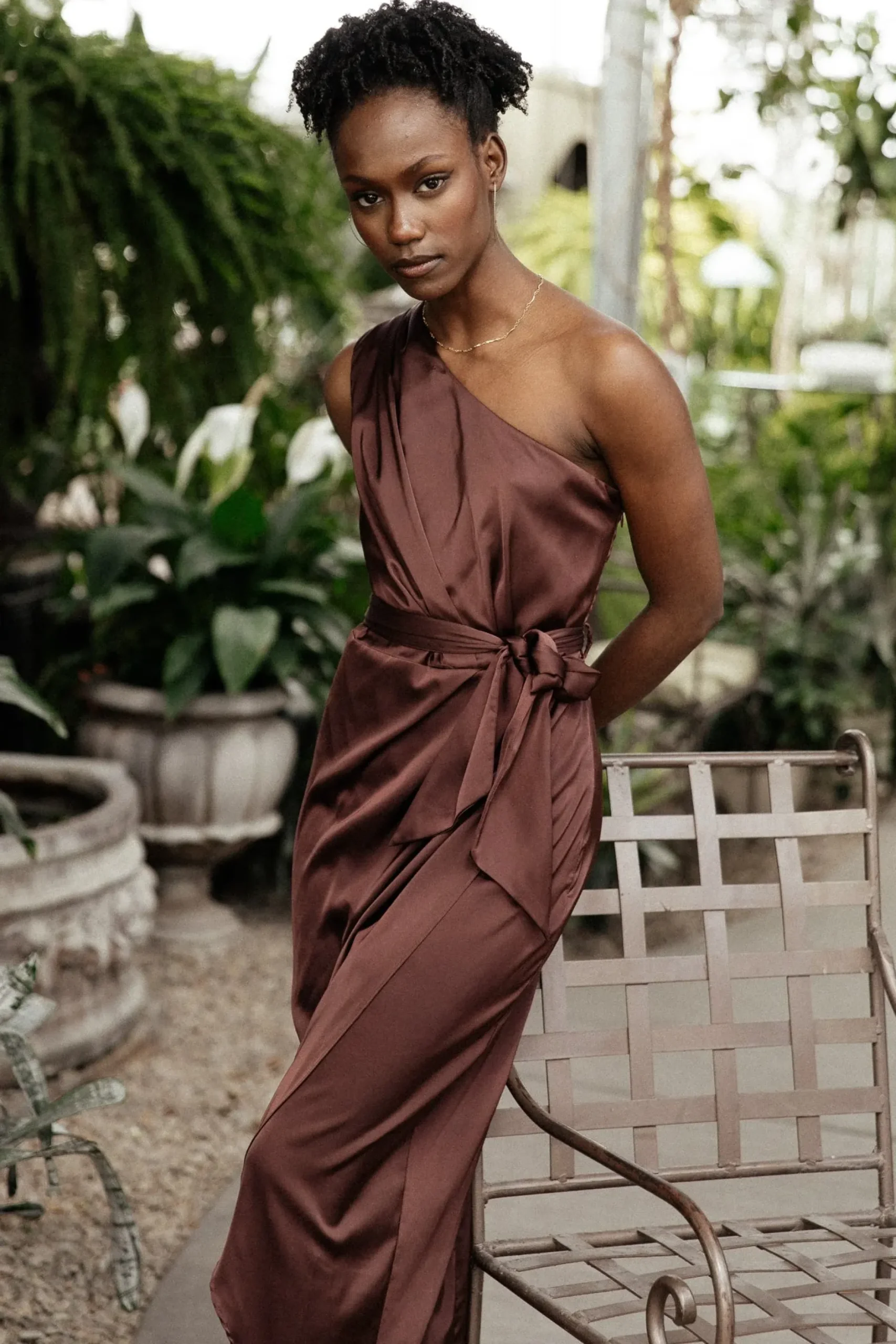 Baltic Born BEST SELLERS|Celia One Shoulder Midi Dress | Clove