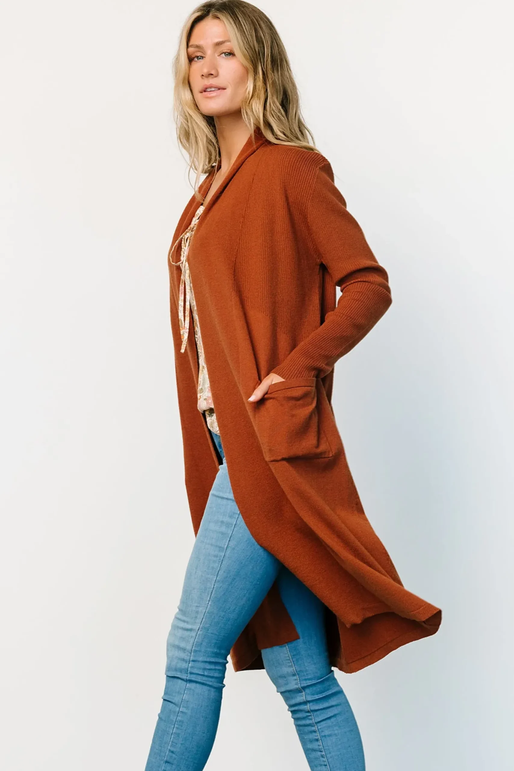Baltic Born cardigans|WINTER ESSENTIALS|Central Park Cardigan | Rust