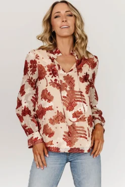 Baltic Born blouses + shirts|Charlotte Tie Blouse | Black + Cream
