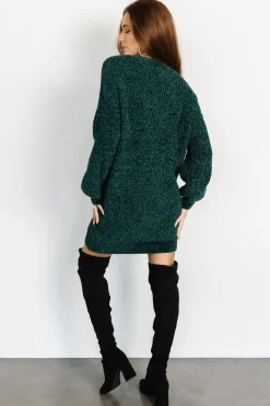 Baltic Born TOPS|short dresses|Christa Sweater Dress | Emerald
